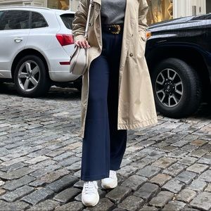 Navy blue trousers